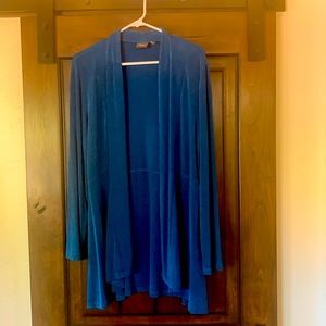 Deep Teal Blue Chicos Travelers Blazer